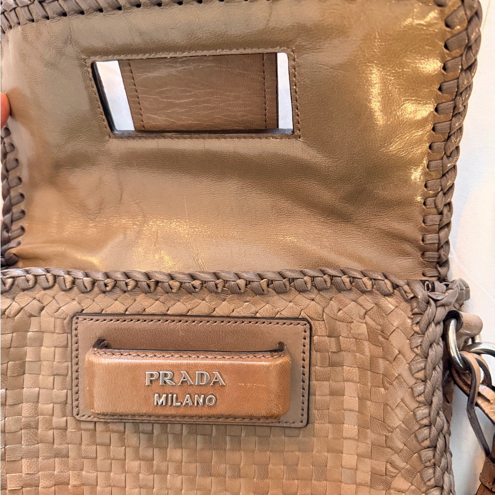 Designer Inspired Woven Crossbody Bag - Picture 3 of 6
